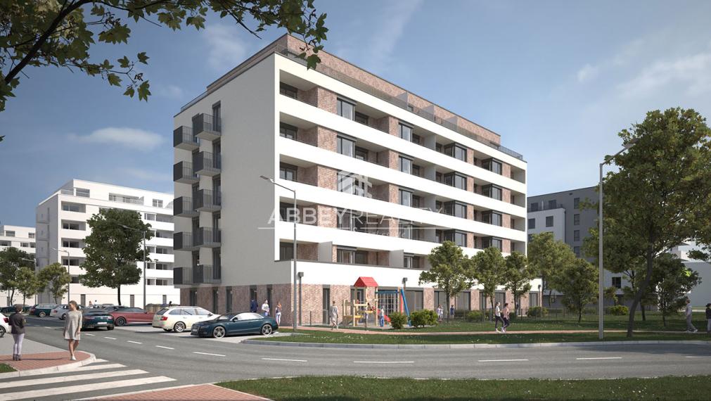 Moderný čiastočné zariadený 2-izbový byt v novostavbe WEST III.etapa Bytový dom L B.2.3 s priestrannou terasou